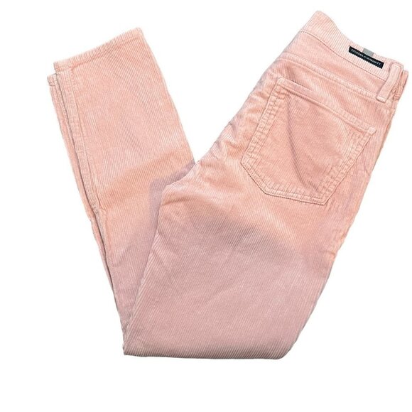 Citizens of Humanity Olivia High Rise Slim Ankle Corduroy Jean in Blush Pink 27 - Picture 1 of 7